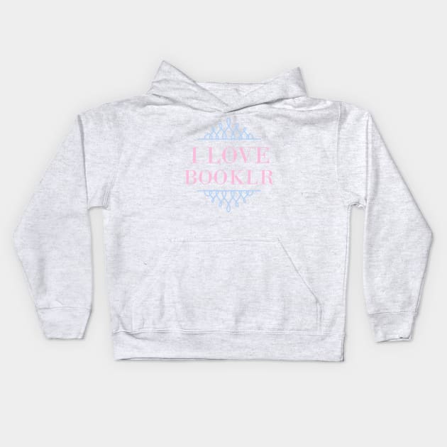 I Love Booklr Kids Hoodie by Carol Oliveira